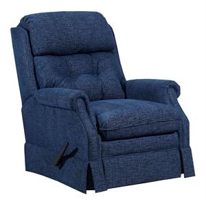 Lane Furniture 4209 Darling Polyester Swivel/Rocker Recliner in Ocean Blue