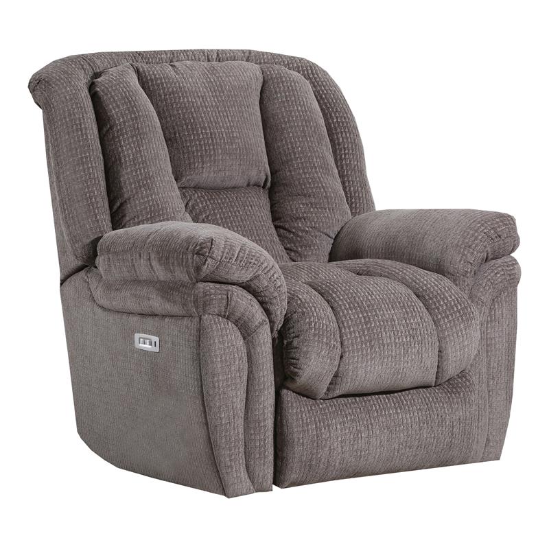 Lane Furniture 4216 Siesta Polyester Power Glider Recliner in Mink Gray ...