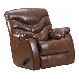 lane furniture 4219 getaway leather swivel/glider recliner in tobacco