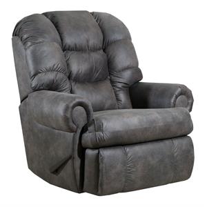 lane furniture 4501 magnus polyester rocker recliner in dorado charcoal