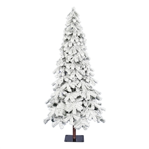Vickerman 84&quot Plastic Spruce Artificial Christmas Tree in White