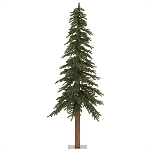 Vickerman 108&quotPlastic Natural Alpine Artificial Christmas Tree in Green