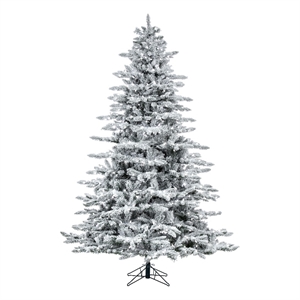 Vickerman 90&quot Utica Fir Artificial Christmas Tree with LED Lights in White