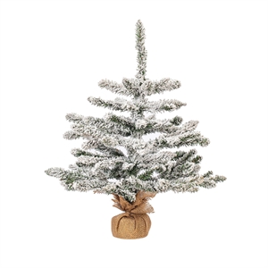 Vickerman 24&quot Plastic Anoka Pine Artificial Christmas Tree in White