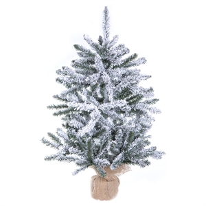 Vickerman 30&quot Plastic Anoka Pine Artificial Christmas Tree in White