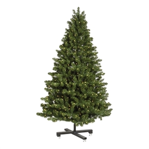 Vickerman 114&quot Medium Grand Teton LED Lights Artificial Christmas Tree in Green