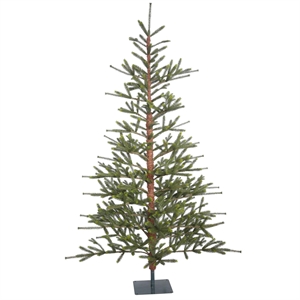 Vickerman 84&quot Plastic Bed Rock Pine Artificial Christmas Tree in Green