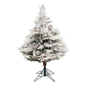Vickerman 42&quot Contemporary PVC Alberta Artificial Christmas Tree in White