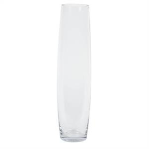 Vickerman 16&quot Contemporary Glass Elegant Torpedo Vase in Clear