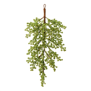 Vickerman 33&quot Plastic Glitter Berry Artificial Christmas Door Swag in Lime Green