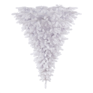 Vickerman 72&quot Contemporary PVC Upside Down Artificial Christmas Tree in White