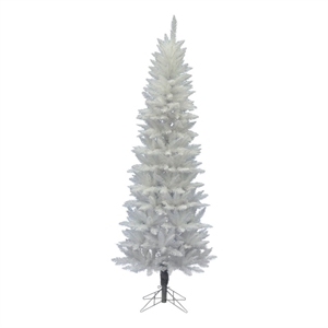 Vickerman 72&quot PVC Spruce Pencil Artificial Christmas Tree in White