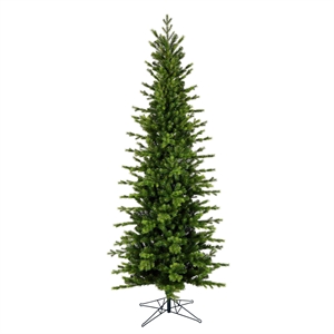 Vickerman 144&quot Moutauk Pine Unlit Artificial Christmas Pencil Tree in Green