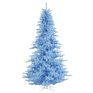 Vickerman 78&quot Plastic Fir Dura-lit LED Artificial Christmas Tree in Sky Blue