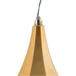 Vickerman Plastic Diamond Finial Ornaments in Candy Copper/Gold (Set of 2)