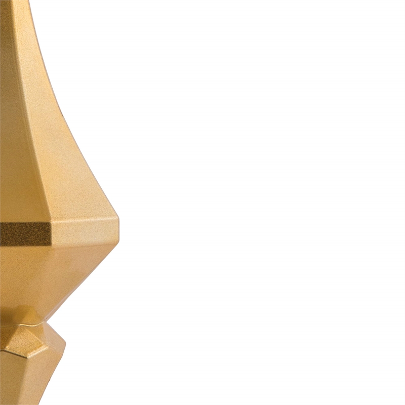 Vickerman Plastic Diamond Finial Ornaments in Candy Copper/Gold (Set of 2)