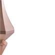 Vickerman Plastic Diamond Finial Ornaments in Candy Rose Gold (Set of 2)
