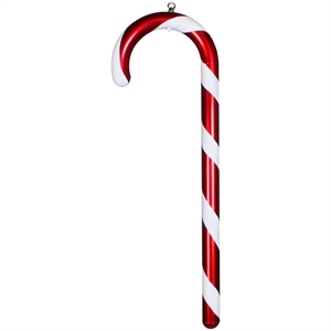 Vickerman 24&quot Plastic Candy Cane Christmas Ornament in Red and White
