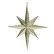 Vickerman Iridescent Glitter Bethlehem Star Christmas Ornament in Gold