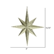 Vickerman Iridescent Glitter Bethlehem Star Christmas Ornament in Gold