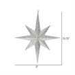 Vickerman Glitter Bethlehem Star Christmas Ornament in Champagne Silver