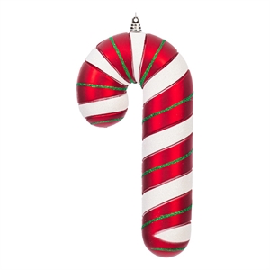 Vickerman 10&quot Plastic Candy Cane Christmas Ornament in Multi-Color