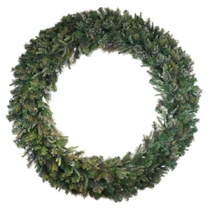 Vickerman 72&quot Plastic Cashmere Unlit Artificial Christmas Wreath in Green
