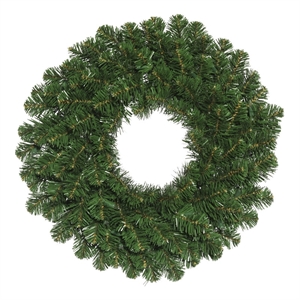 Vickerman 30&quot Plastic Oregon Fir Unlit Artificial Christmas Wreath in Green