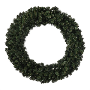 Vickerman 60&quot Plastic Oregon Fir Unlit Artificial Christmas Wreath in Green