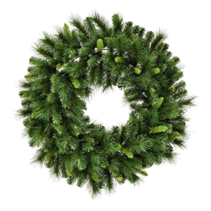 Vickerman 60&quot Bangor Mixed Pine Unlit Artificial Christmas Wreath in Green