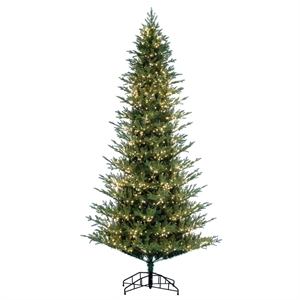 Vickerman 9'x57&quot Kamas Fraiser Fir 3mm LED Artificial Christmas Tree in Green
