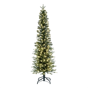Vickerman 54&quot Bixley Pencil Fir LED Lights Artificial Christmas Tree in Green