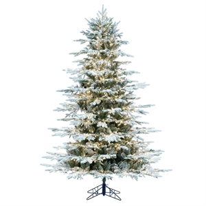 Vickerman 54x47&quot Kamas Fraiser 3mm LED Artificial Christmas Tree in White
