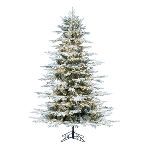Vickerman 90x62&quot Kamas Fraiser 3mm LED Artificial Christmas Tree in White