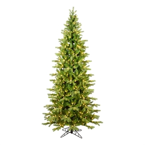 Vickerman 108&quot Balsam Spruce Slim 3mm LED Artificial Christmas Tree in Green