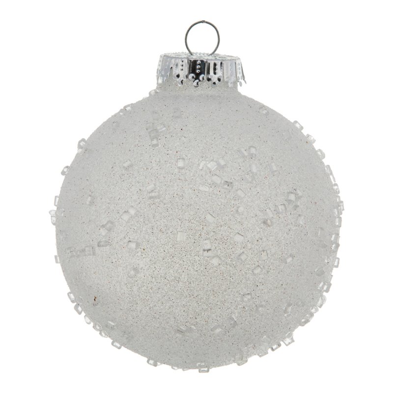 Vickerman 4 Silver Matte Ball Ornament - Set of 6 - Shatterproof and UV  Resistant Plastic - Silver Christmas Decor - Silver Holiday Decorations 