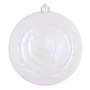 Vickerman 3&quot Plastic Iridescent Ball Ornaments in Clear (Set of 12)