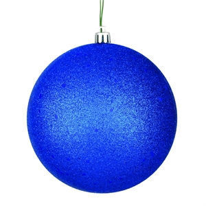 Vickerman 12&quot Contemporary Plastic Ball Ornament in Sequin Midnight Blue