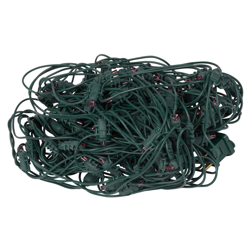 Vickerman 120 Wide Angle LED Christmas Net Twinkle Light Set in Purple