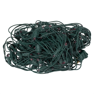 Vickerman 120 Wide Angle LED Christmas Net Twinkle Light Set in Purple