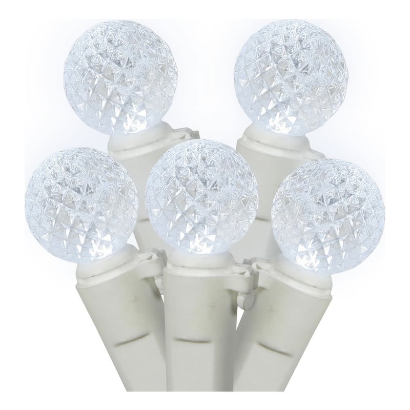 Vickerman 34' Color Box G12 Berry LED Christmas Light Set in Cool White