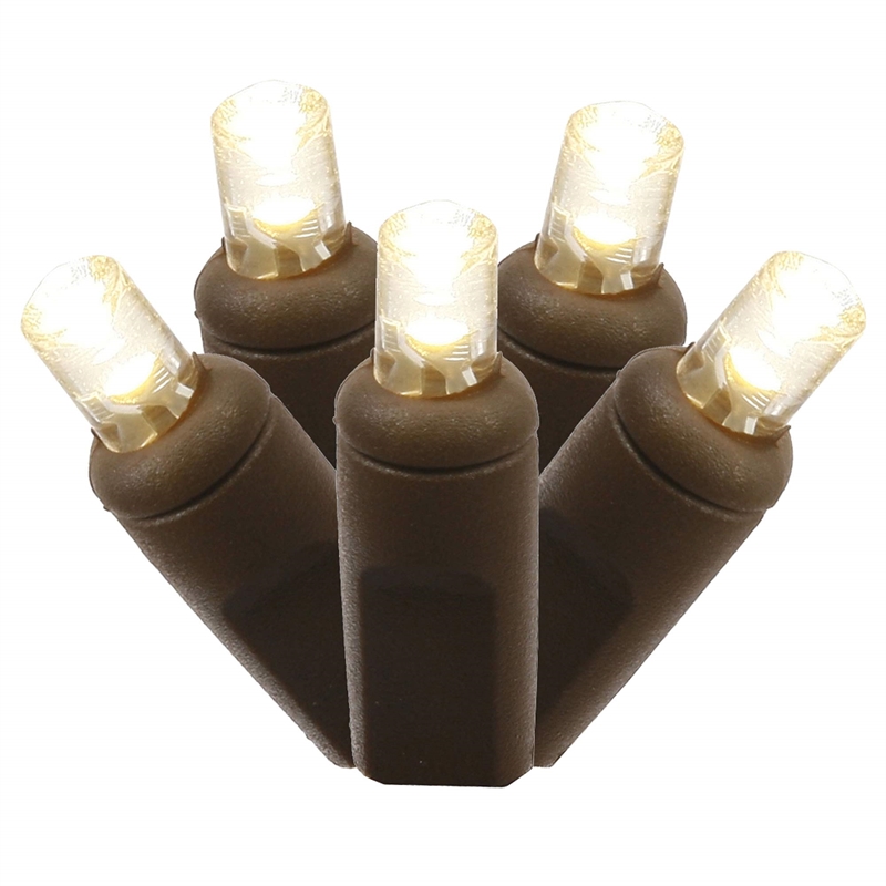 Vickerman 50' Wide Angle LED Color Box Christmas Light Set in Warm White
