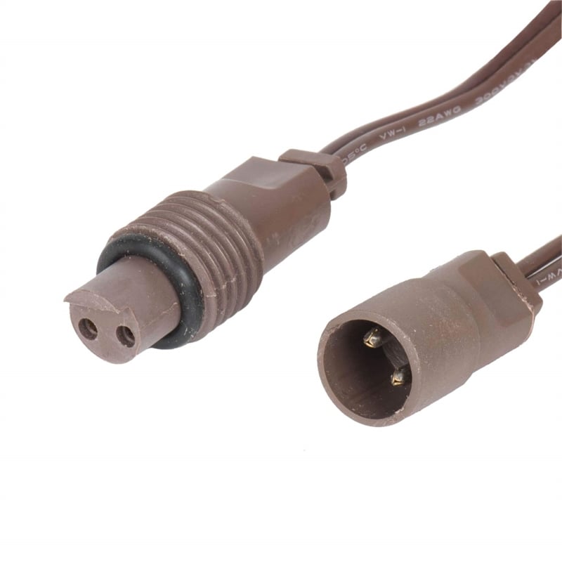 Vickerman 25' Brown Wire Non-Rectified LED Christmas Light Strand in Pure White