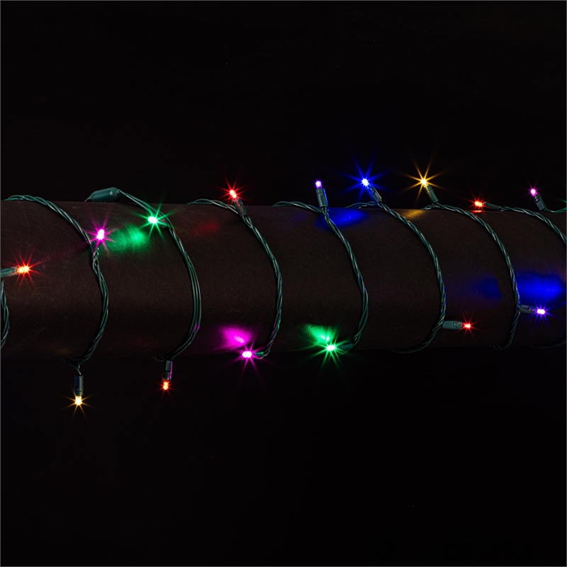 Vickerman 25' Wide Angle LED Poly Bag Christmas Light Set in Multi-Color