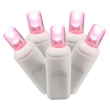 Vickerman 9' Color Box Angle LED Icicle Christmas Light Set in Pink