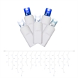 Vickerman 9' Color Box Angle LED Icicle Christmas Light Set in Blue/White