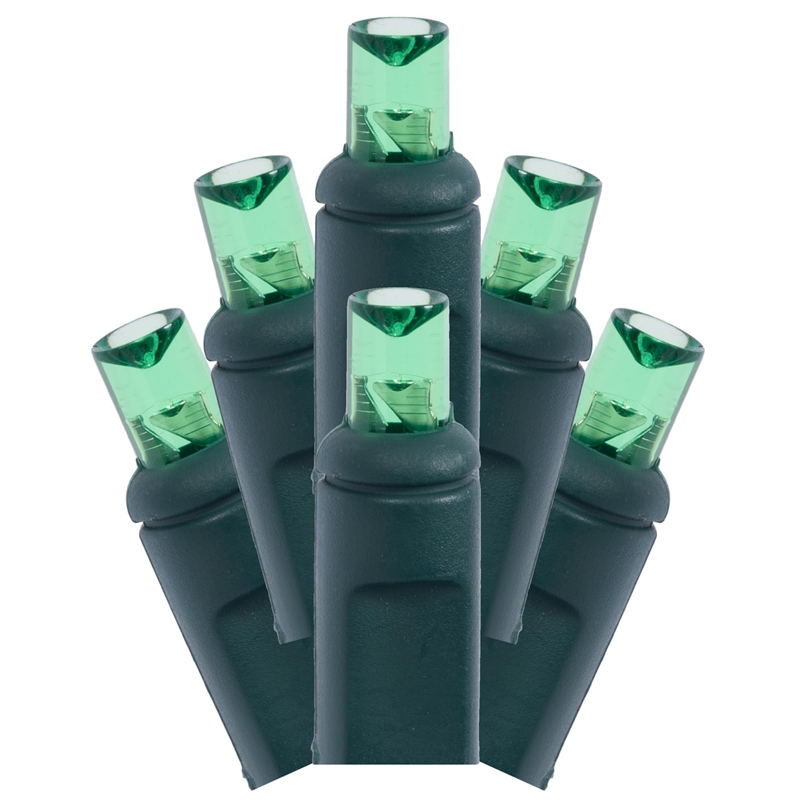 Vickerman 25' Wide Angle LED Color Box Christmas Light Set in Lime Green