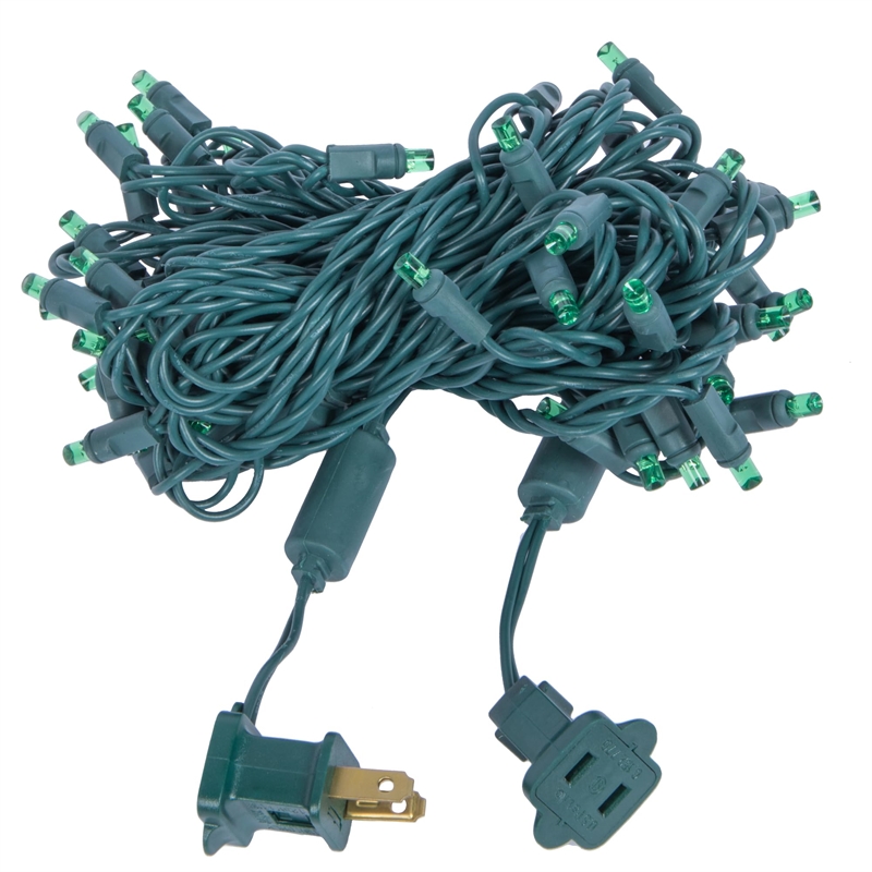 Vickerman 25' Wide Angle LED Color Box Christmas Light Set in Lime Green
