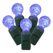 Vickerman 25' Color Box G12 Berry LED Christmas Light Set in Blue