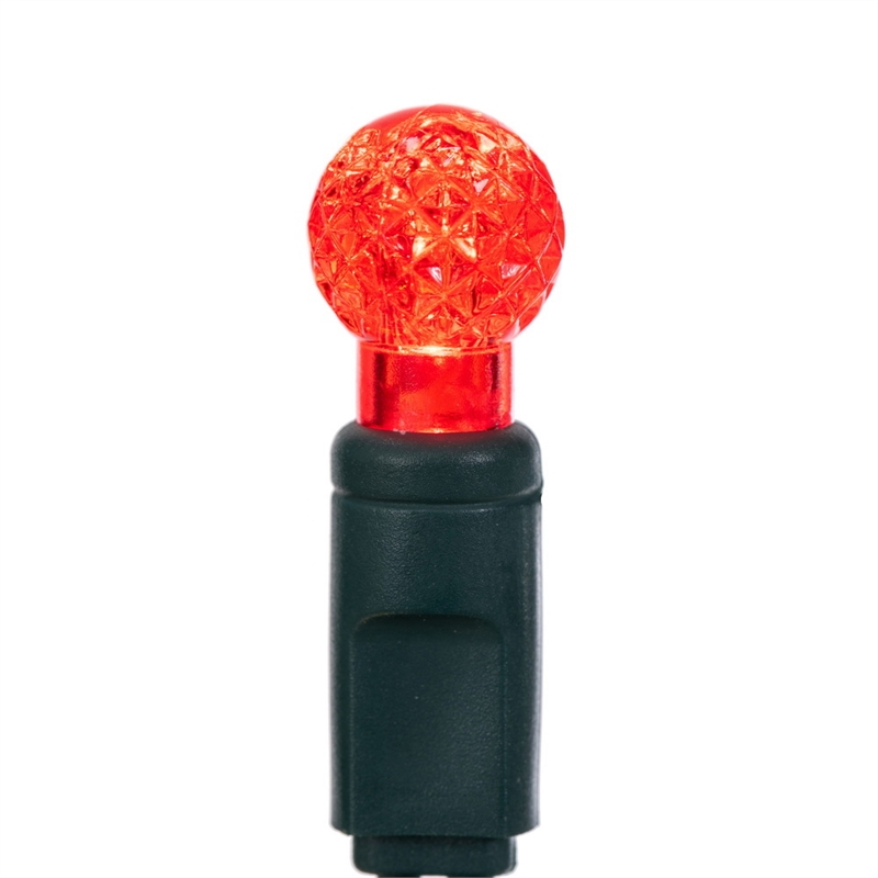 Vickerman 25' Color Box G12 Berry LED Christmas Light Set in Red/White/Green